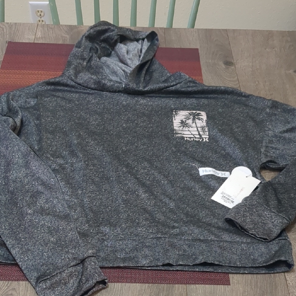 Hurley Gray Set with Palm Tree Graphic